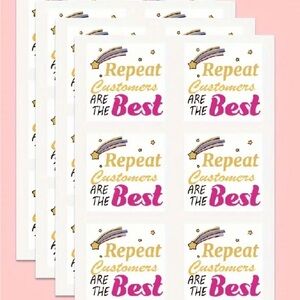 Repeat Customers Are the Best Stickers 90 Pcs